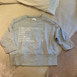Sundays brand light grey sweat shirt set, resort collection